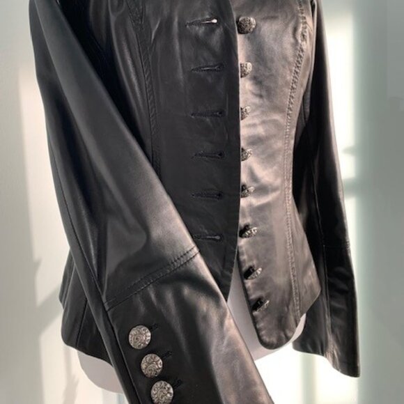 Danier Italian Leather Blazer Jacket - Picture 2 of 5